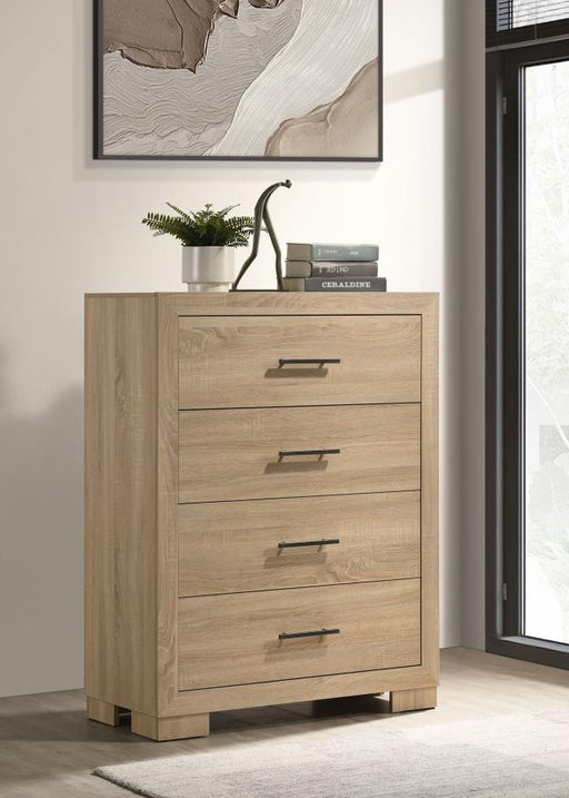 Arielle 4-drawer Bedroom Chest of Drawers Light Oak Default Title