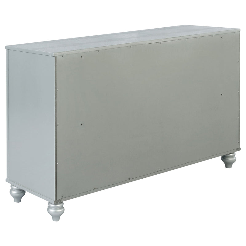 Gunnison Bedroom Set Silver Metallic