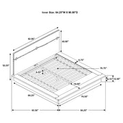 Winslow Wood Panel Bed Smokey Walnut and Coffee Bean