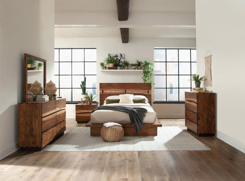 Winslow Bedroom Set Smokey Walnut Queen 5-piece