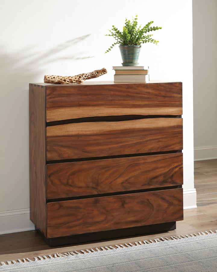 Winslow 4-drawer Bedroom Chest Smokey Walnut Default Title