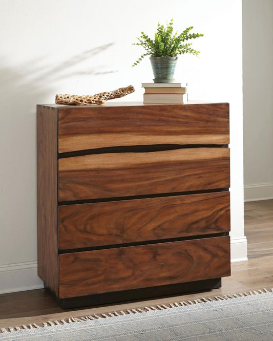 Winslow 4-drawer Bedroom Chest Smokey Walnut Default Title