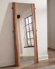 Winslow 31 x 76 Inch Standing Floor Mirror Smokey Walnut Default Title