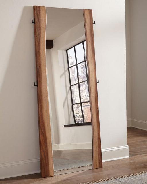Winslow 31 x 76 Inch Standing Floor Mirror Smokey Walnut Default Title