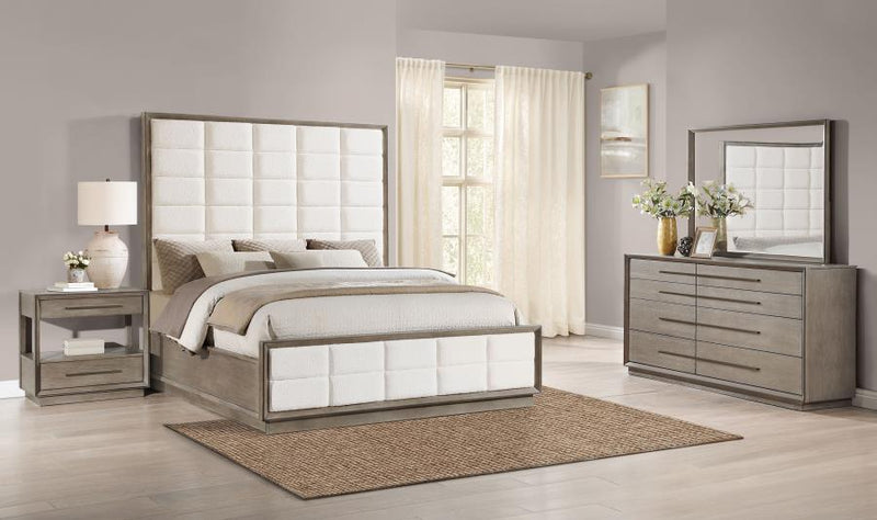 Durango Bedroom Set Taupe Oak Queen 4-piece
