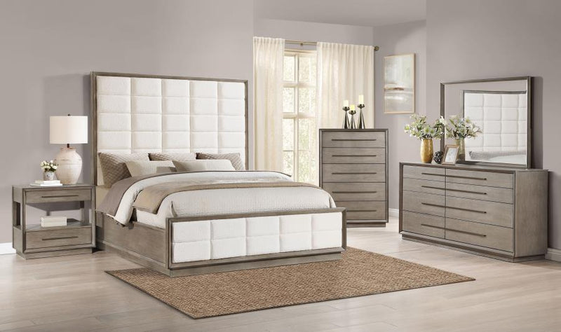 Durango Bedroom Set Taupe Oak Queen 5-piece