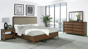 Maderia Bedroom Set Walnut Eastern King 4-piece