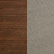 Maderia 57-inch Upholstered Panel Bed Walnut