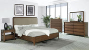 Maderia Bedroom Set Walnut Queen 5-piece