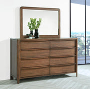 Maderia 8-drawer Dresser and Mirror Walnut Default Title