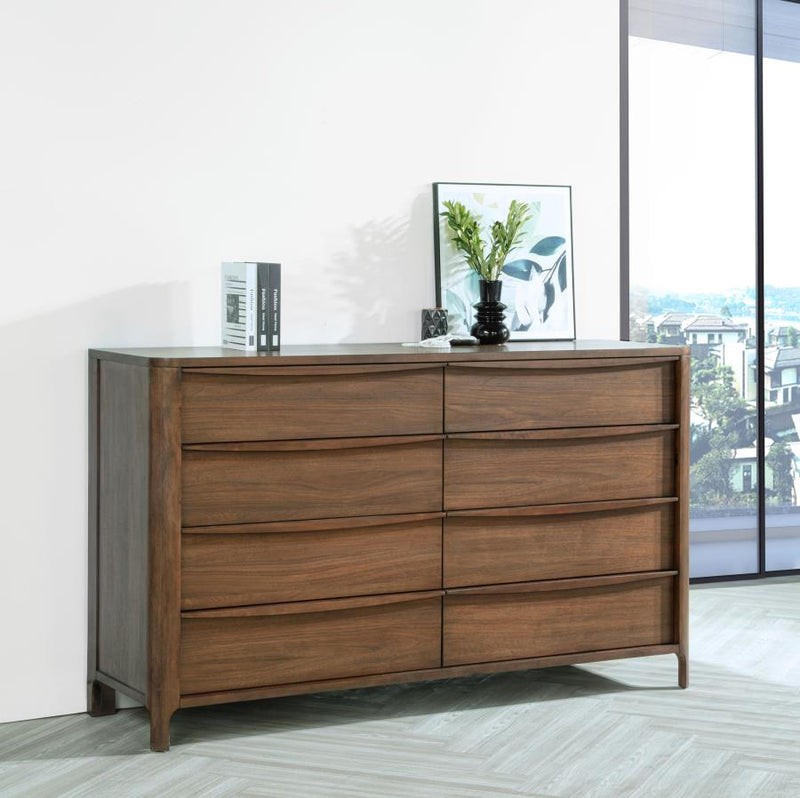 Maderia 8-drawer Dresser Cabinet Walnut Default Title