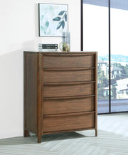 Maderia 5-drawer Chest of Drawers Walnut Default Title