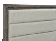 Wright 52-inch Upholstered Bed Brown Oak