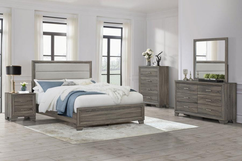 Wright Bedroom Set Brown Oak California King 5-piece