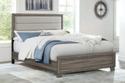 Wright 52-inch Upholstered Bed Brown Oak California King