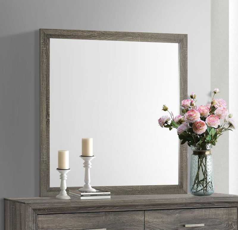 Wright Dresser Mirror Brown Oak Default Title