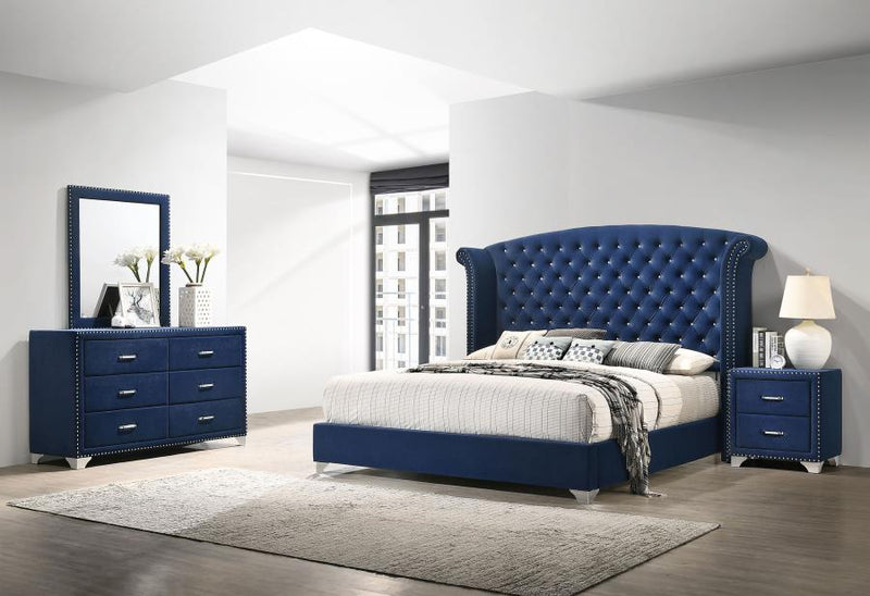 Melody Bedroom Set Pacific Blue California King 4-piece