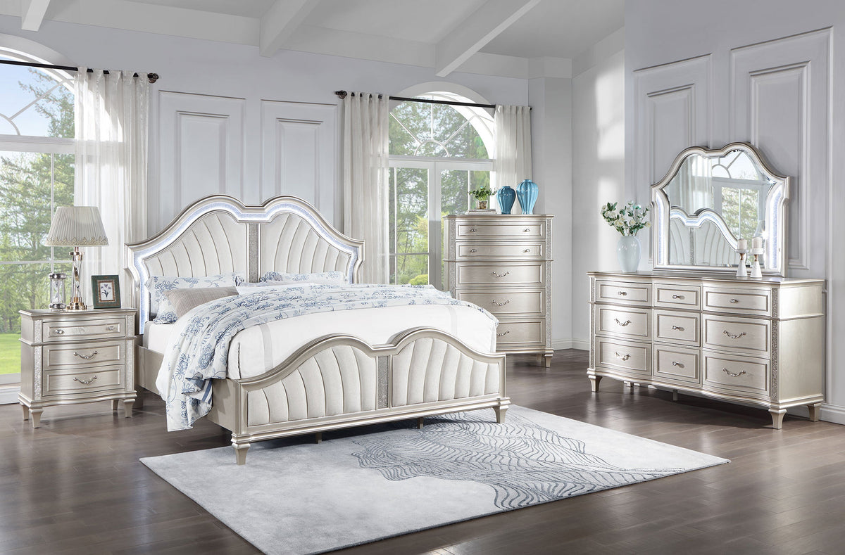 Evangeline Bedroom Set Silver Oak