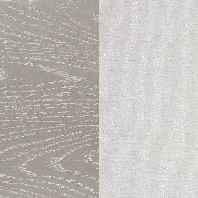 Evangeline Wood LED Panel Bed Silver Oak
