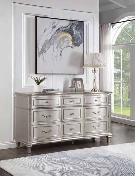 Evangeline 9-drawer Dresser Silver Oak Default Title