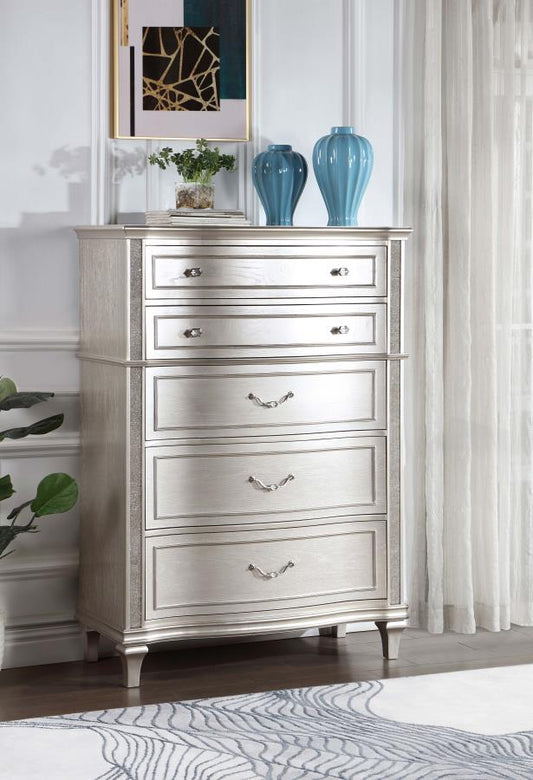 Evangeline 6-drawer Bedroom Chest Silver Oak Default Title