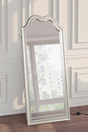 Evangeline Full Length LED Light Floor Mirror Silver Oak Default Title