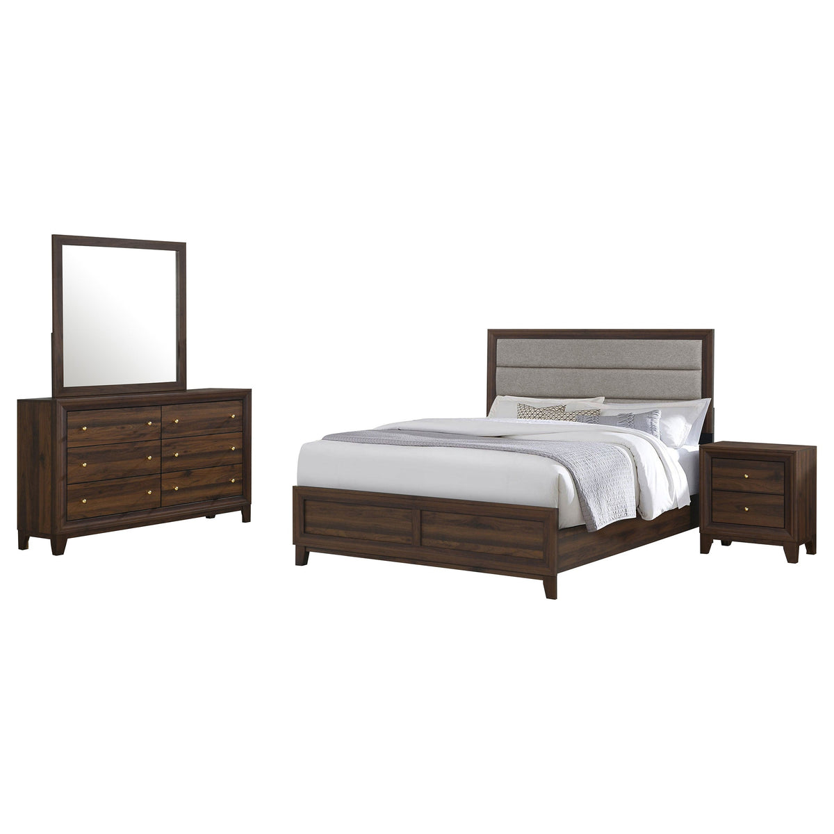 Welsley Bedroom Set Walnut
