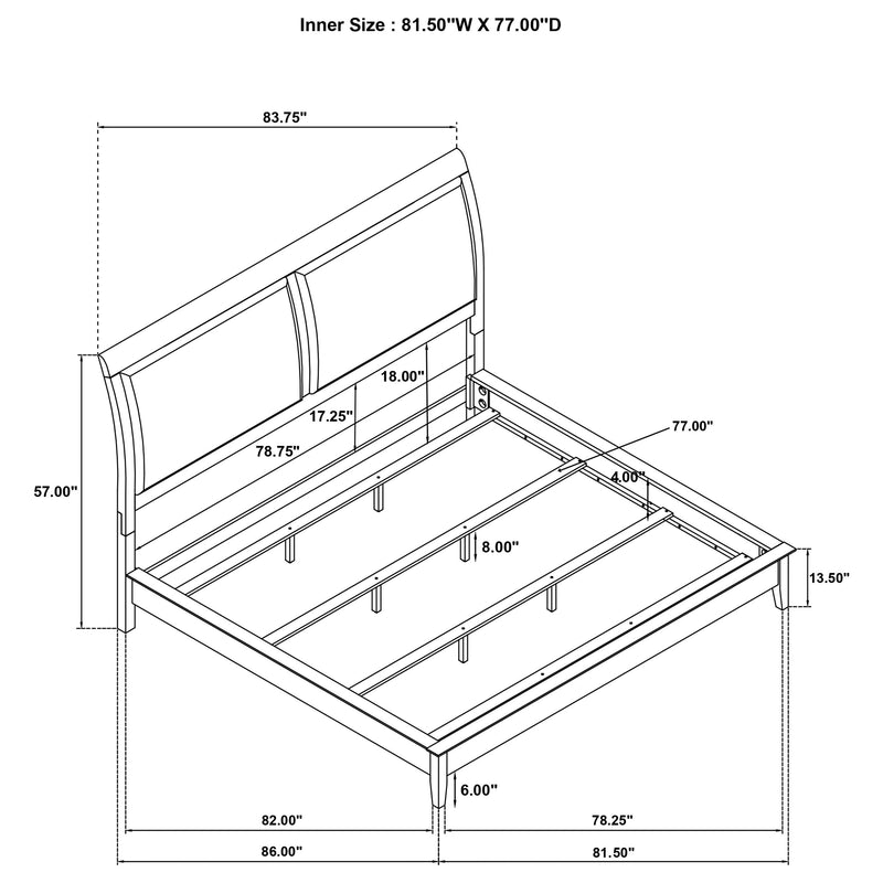 Bexhill 56-inch Upholstered Panel Bed