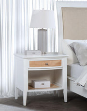Bexhill 1-drawer Nightstand Bedside Table White Default Title