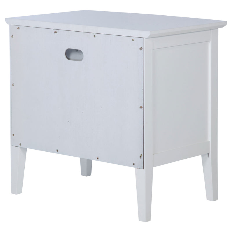Bexhill 1-drawer Nightstand Bedside Table White