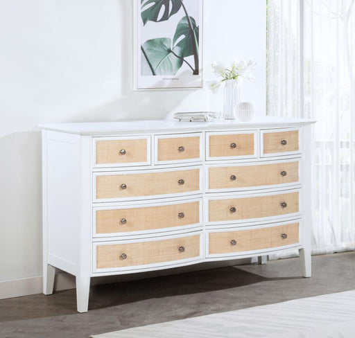 Bexhill 10-drawer Dresser Cabinet White Default Title