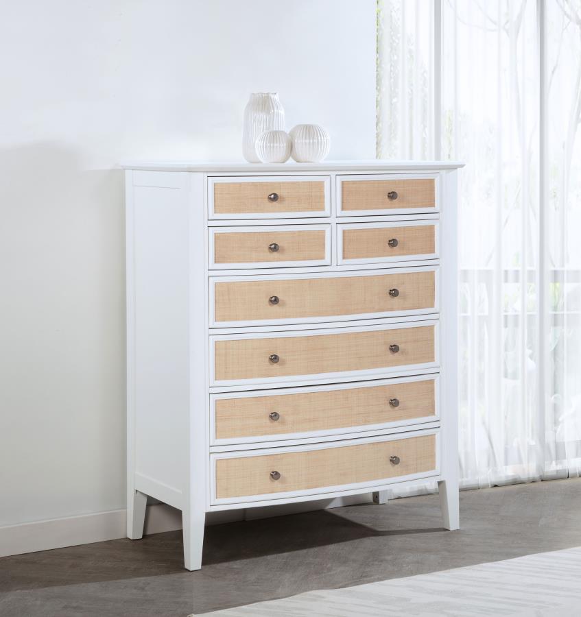 Bexhill 8-drawer Chest of Drawers White Default Title