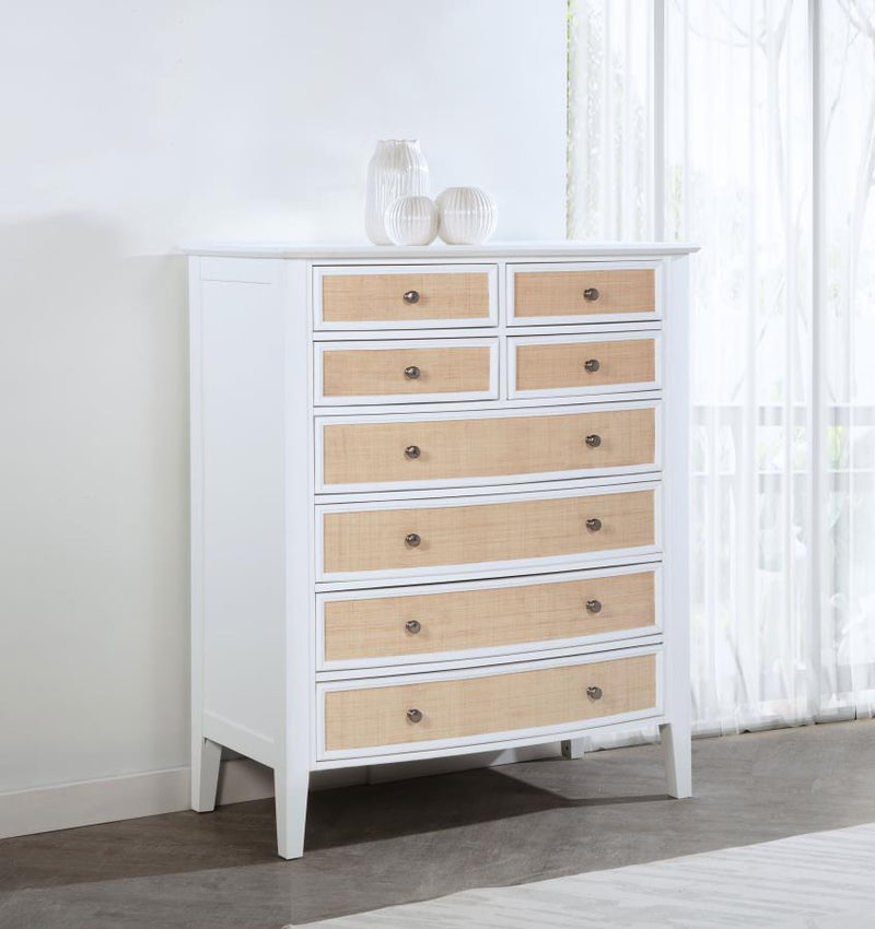 Bexhill 8-drawer Chest of Drawers White Default Title