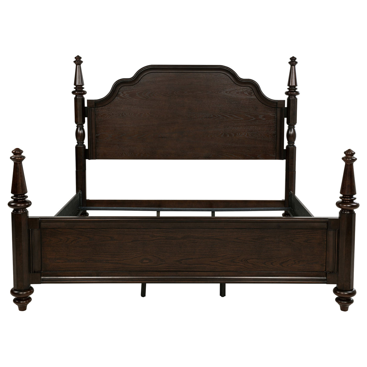 Andover 63-inch Four Poster Bed Dark Oak