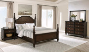 Andover Bedroom Set Dark Oak Queen 4-piece