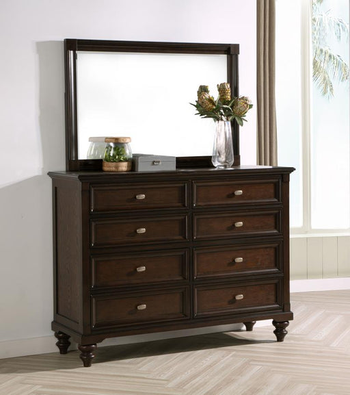 Andover 8-drawer Dresser and Mirror Dark Oak Default Title