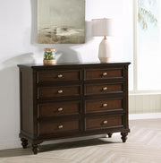 Andover 8-drawer Dresser Cabinet Dark Oak Default Title