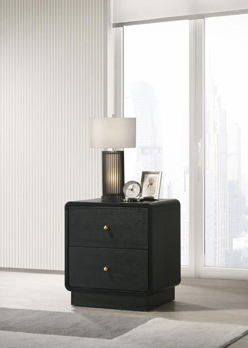 Cavelle 2-drawer Nightstand Bedside Table Black Default Title