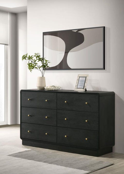 Cavelle 6-drawer Dresser Cabinet Black Default Title