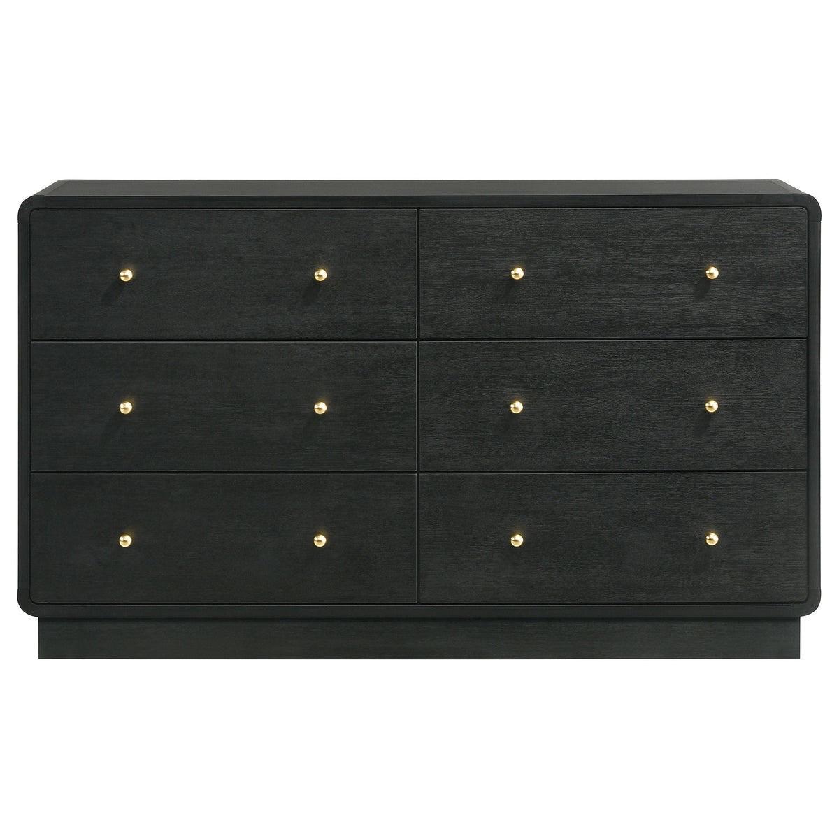 Cavelle 6-drawer Dresser Cabinet Black