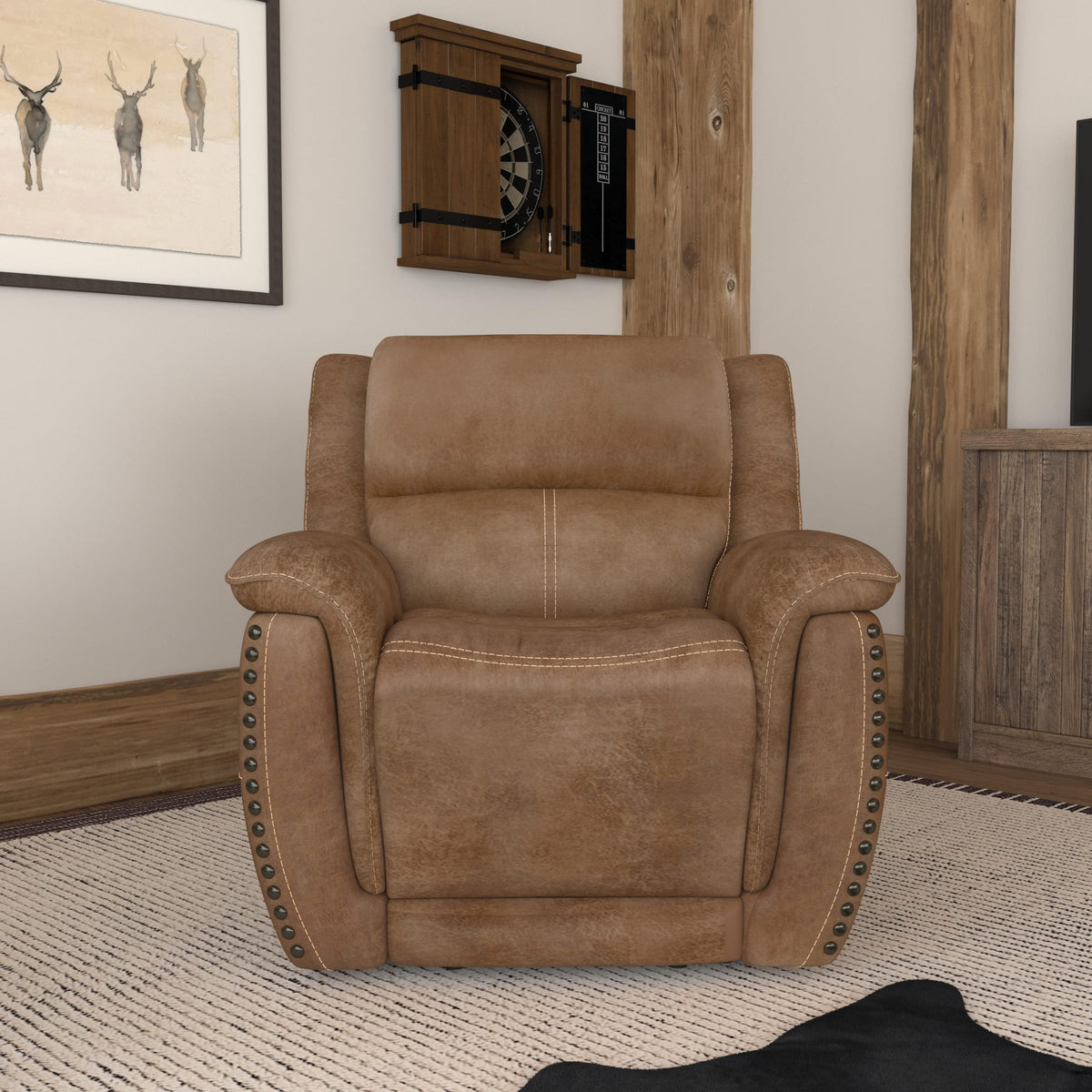 Flexsteel Beau Power Recliner with Power Headrest