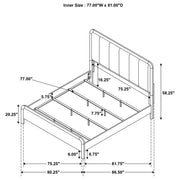 Amsbury 59-inch Upholstered Bed Nutmeg