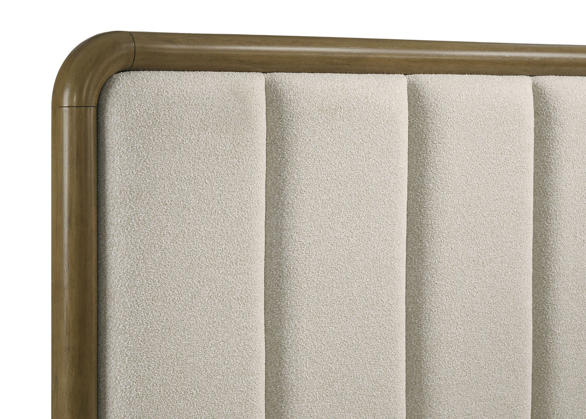 Amsbury 59-inch Upholstered Bed Nutmeg