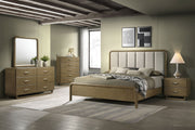 Amsbury 59-inch Upholstered Bed Nutmeg
