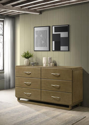 Amsbury 6-drawer Dresser Cabinet Nutmeg Default Title