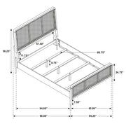 Arini Rattan Panel Bed
