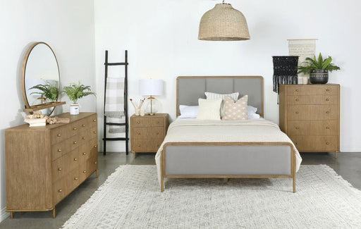 Arini Bedroom Set Sand Wash Grey Eastern King 4-piece