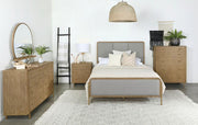 Arini Bedroom Set Sand Wash Grey Eastern King 5-piece