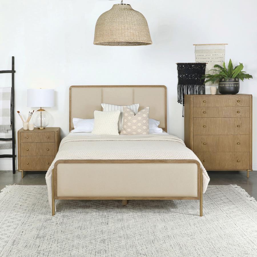 Arini 56-inch Panel Bed Sand Wash Eastern King