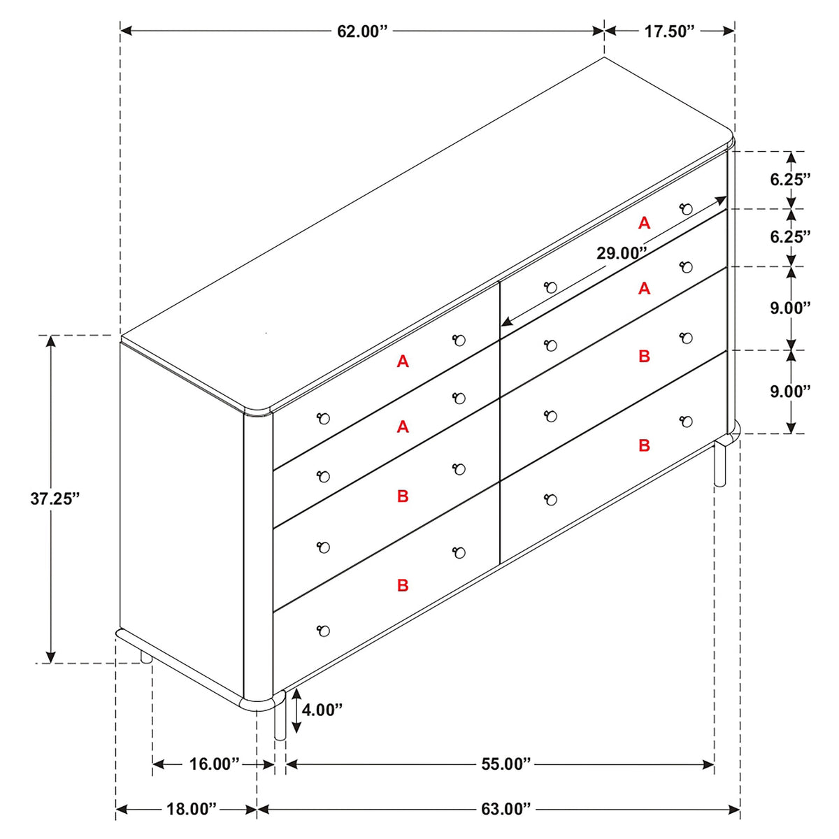 Arini 8-drawer Dresser
